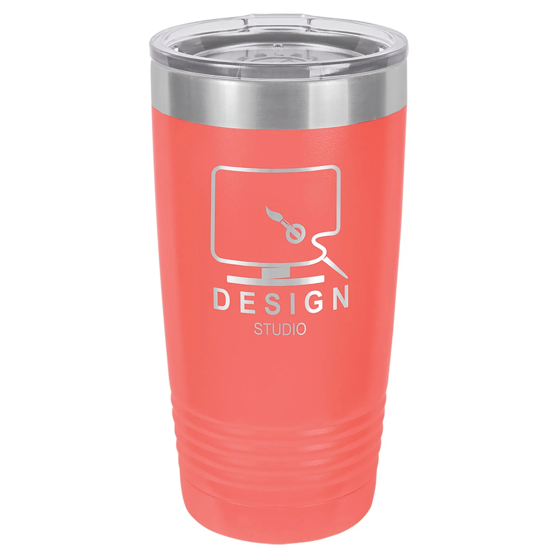 20 oz Custom Engraved Ribbed Tumbler