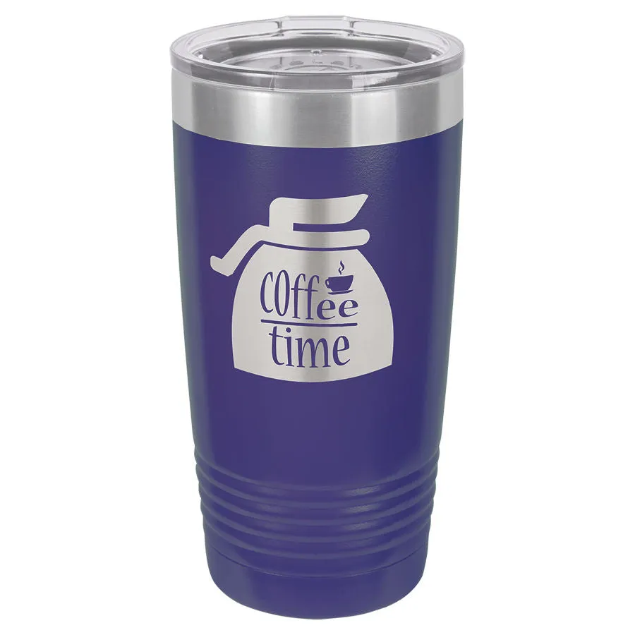 20 oz Custom Engraved Ribbed Tumbler