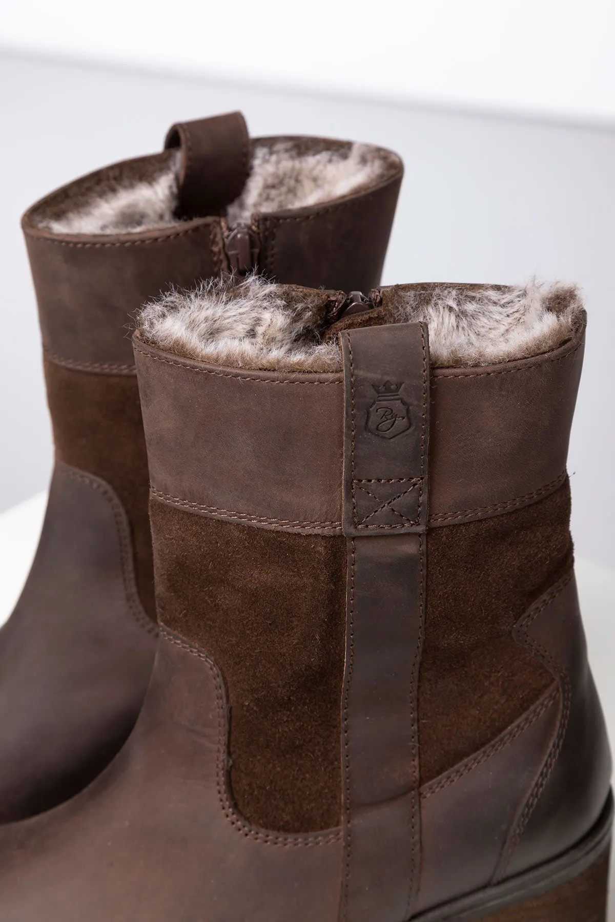 Ladies Heeled Ankle Boots - Fimber