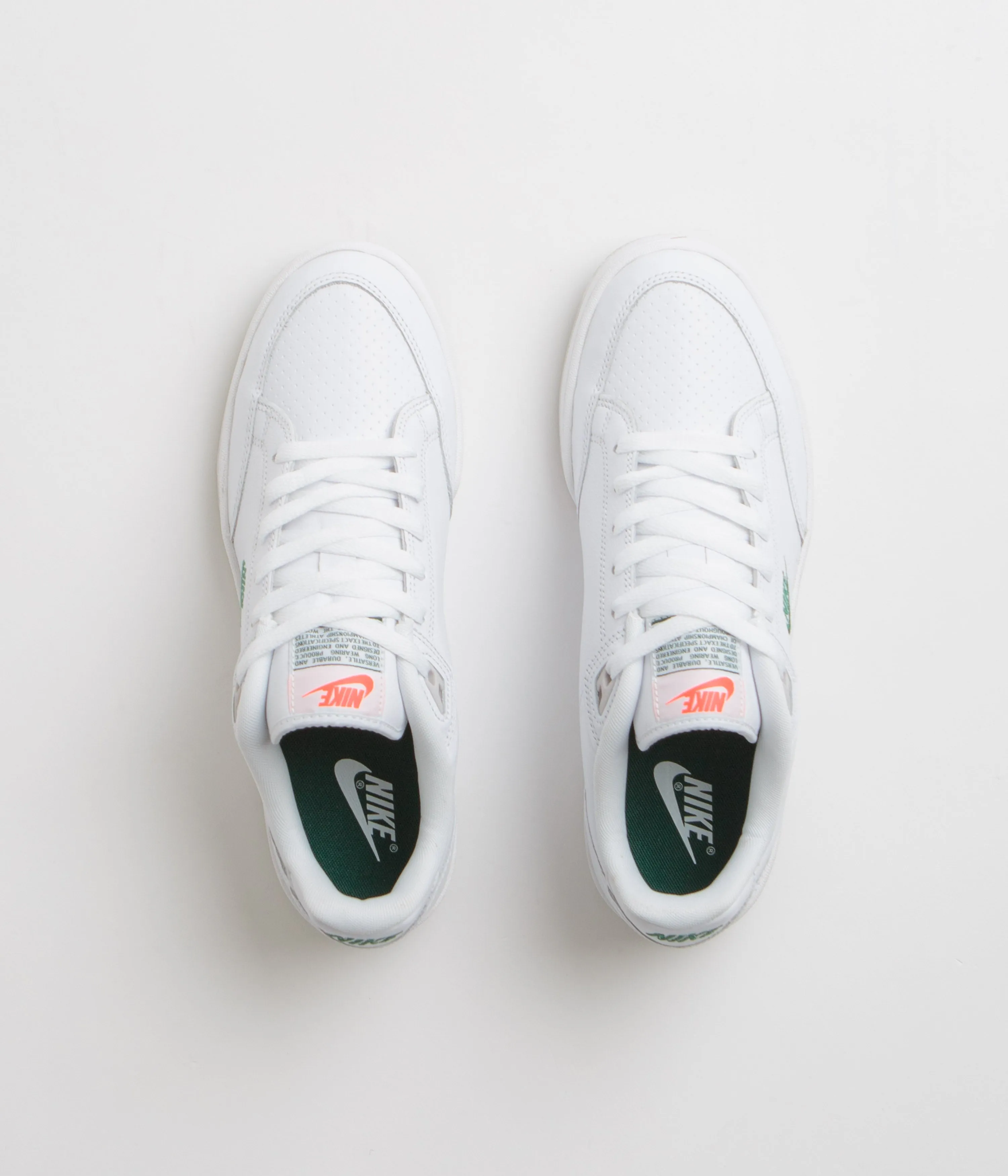 Nike Grandstand II Premium Shoes - White / Dark Cypress - Dark Cypress