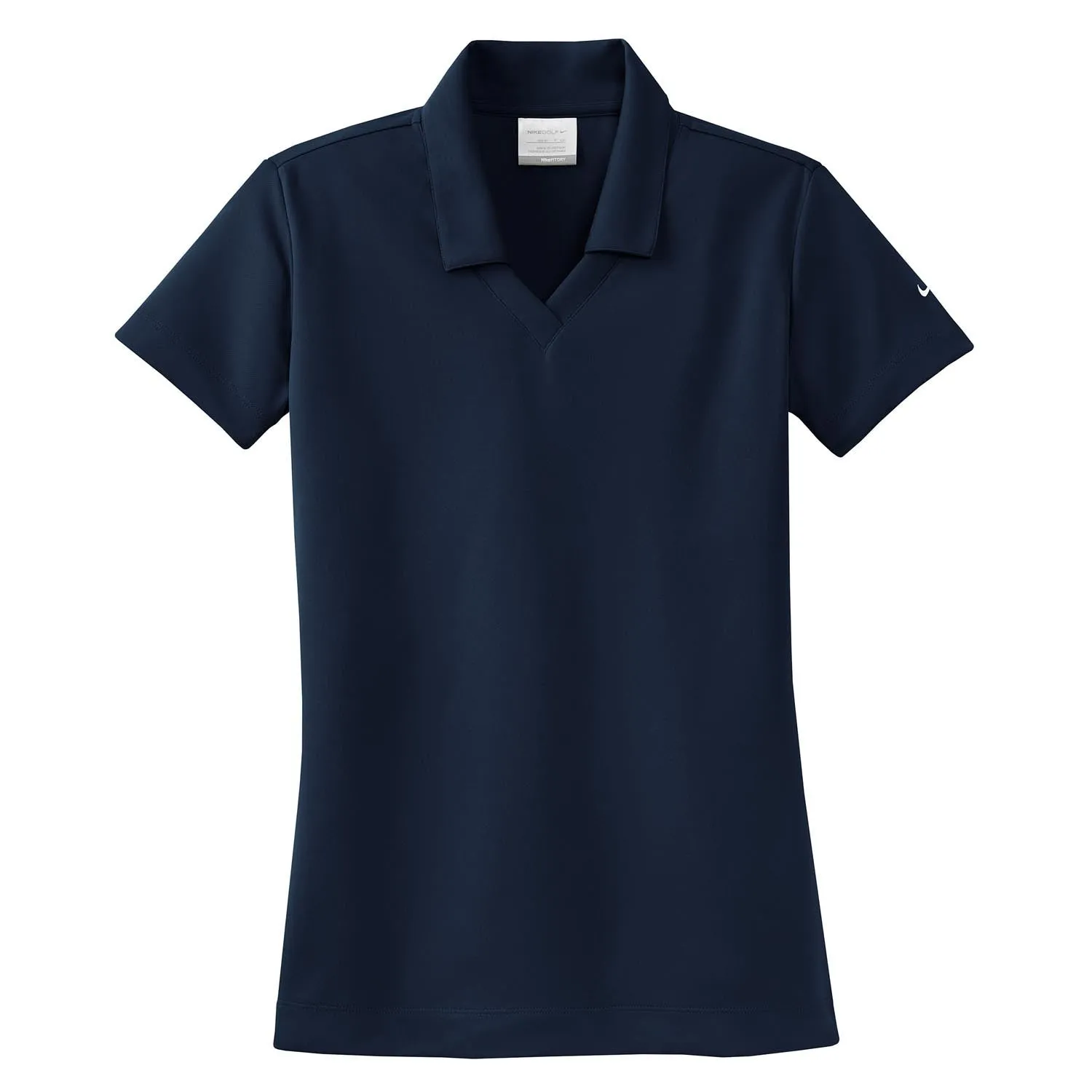 Nike Women's Navy Dri-FIT S/S Micro Pique Polo
