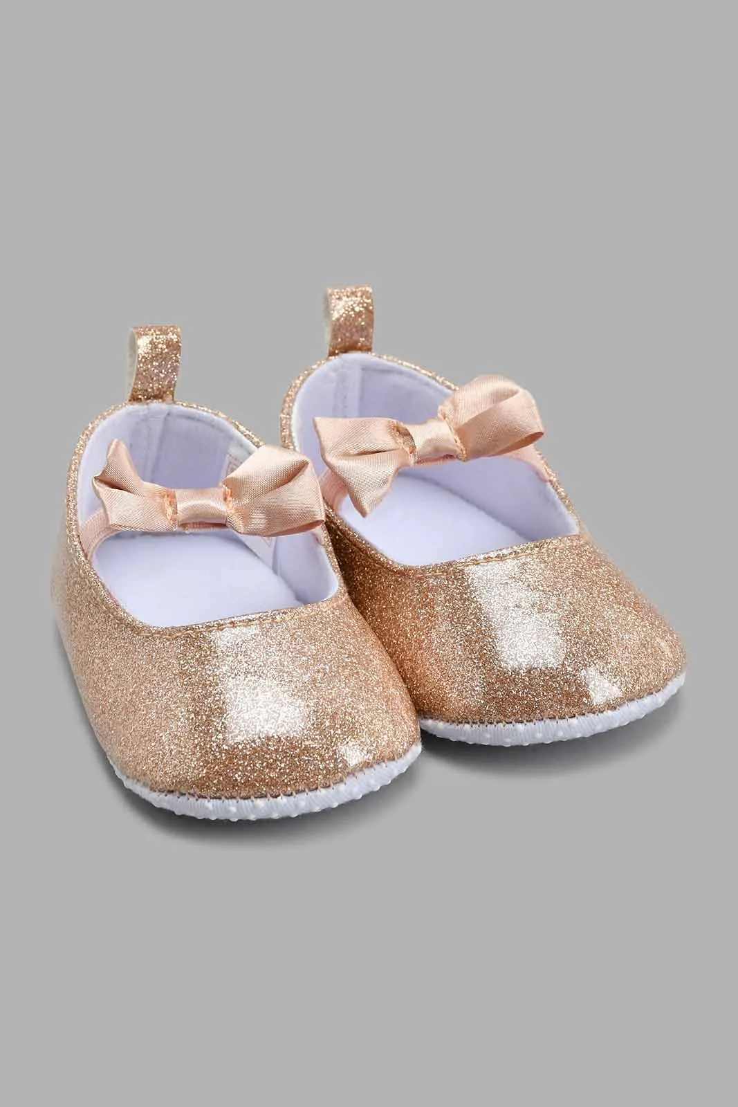 Pink Glossy Pram Shoe